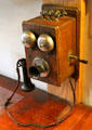 Antique telephone at Rotch-Jones-Duff House. New Bedford, MA.