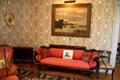 Empire mahogany sofa in front parlor of Rotch-Jones-Duff House. New Bedford, MA.
