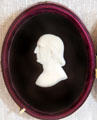 Wax bas relief portrait of William Rotch Sr. by Robert Ball Hughes at Rotch-Jones-Duff House. New Bedford, MA.