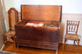 Chest & chairs at Mayflower Society House. Plymouth, MA.