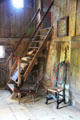 Ladder to sleeping quarters at Hoxie House. Sandwich, MA