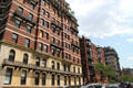 Apartments along Massachusetts Ave. in Back Bay. Boston, MA.