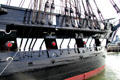 Hull of USS Constitution. Boston, MA.