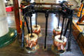 Handles for crew to operate bilge pumps of USS Constitution. Boston, MA.