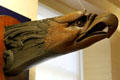 Figurehead from USS Nightingale seized in 1861 for illegal slave trading & then used during Civil War at Park Service Visitor Center for USS Constitution. Boston, MA.