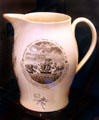 Pitcher commemorates American naval attack on Tripoli made in Liverpool, England at USS Constitution Museum. Boston, MA.