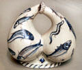 Italian cruet for oil & vinegar by Medici Porcelain Manuf. at Museum of Fine Arts. Boston, MA.