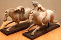 Chinese Tang Dynasty earthenware female polo players at Museum of Fine Arts. Boston, MA.