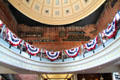 Rotunda interior of Quincy Market building at Faneuil Hall Market. Boston, MA.
