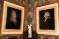 George & Martha Washington graphics by James Sharples Sr. at Longfellow National Historic Site. Cambridge, MA.