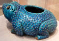 Chinese toad porcelain container at Peabody Essex Museum. Salem, MA
