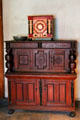 Early American cabinets in John Ward House of Peabody Essex Museum. Salem, MA.