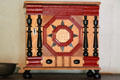 Early American cabinet in John Ward House of Peabody Essex Museum. Salem, MA