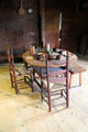 Kitchen room in John Ward House of Peabody Essex Museum. Salem, MA.