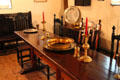 Formal table at Witch House. Salem, MA