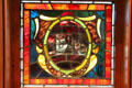 Stained glass window in Richardson's wing of Quincy Public Library. Quincy, MA.