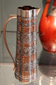 Silver & copper pitcher by Tiffany & Co. of New York City was displayed at 1876 Centennial Exposition at Museum of Fine Arts. Boston, MA.