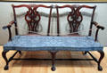 Double-chairback settee from Boston, MA at Museum of Fine Arts. Boston, MA.