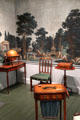 Room from Shepard House of Bath, ME with original wallpaper at Museum of Fine Arts. Boston, MA.