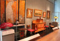 Victorian furniture & decorative arts from Aesthetic period at Museum of Fine Arts. Boston, MA.