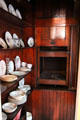 Pantry with dumbwaiter at Nichols House Museum. Boston, MA.