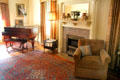 Parlor fireplace at John F. Kennedy NHS. Boston, MA