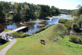 Saugus River which supplied power & tailings ramp at Saugus Iron Works. Boston, MA