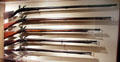 Muskets & Fusils from Revolutionary War era at Concord Museum. Concord, MA.