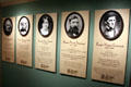 Display on famous artists of Concord at Concord Museum. Concord, MA.
