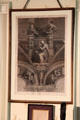 Graphic in Ralph Waldo Emerson's study at Concord Museum. Concord, MA.