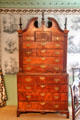 Chest-on-chest from Concord at Concord Museum. Concord, MA.