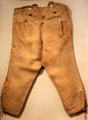 Leather Breeches with brass buttons from Boston at Concord Museum. Concord, MA.