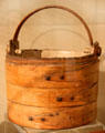 Pine milk pail from America at Concord Museum. Concord, MA.
