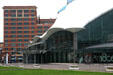 Facade details of Columbus Center. Baltimore, MD.