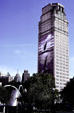 David Broderick Tower with whale mural by Wyland. Detroit, MI.