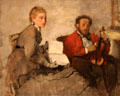 Violinist & Young Woman painting by Edgar Degas at Detroit Institute of Arts. Detroit, MI.