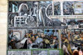 Machinery over final car assembly on south wall of Detroit Industry Murals by Diego Rivera at Detroit Institute of Arts. Detroit, MI.
