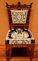 Upholstered side chair from Italy at Detroit Institute of Arts. Detroit, MI.