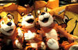 Tiger stuffed dolls at Kellogg's Cereal City. Battle Creek, MI