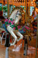 Horse & rabbit on carousel in Mall of America. Minneapolis, MN.