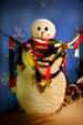 Winter Carnival snowman & scarves at Minnesota History Center. St. Paul, MN.