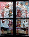Zodiac stained glass windows at Samuel Cupples House. St. Louis, MO.