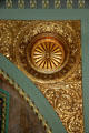 Gilded decoration detail of waiting hall of St. Louis Union Station. St Louis, MO.