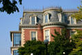 Mansard roof of Missouri Governor's Mansion. Jefferson City, MO.