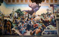 Detail of politics sections on Social History of Missouri mural by Thomas Hart Benton at Missouri State Capitol. Jefferson City, MO.