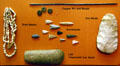 Indian temple mound builders arrowheads & tools in History Hall at Missouri State Capitol. Jefferson City, MO.