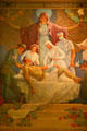 Detail of nurses mural by Daniel MacMorris at Liberty Memorial. Kansas City, MO.