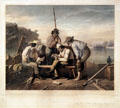 In a Quandary lithograph by George Caleb Bingham at State Historical Society of Missouri. Columbia, MO.