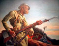 "Negro Soldier" painting by Thomas Hart Benton at State Historical Society of Missouri. Columbia, MO.