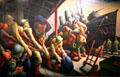 "Embarkation " painting by Thomas Hart Benton at State Historical Society of Missouri. Columbia, MO.